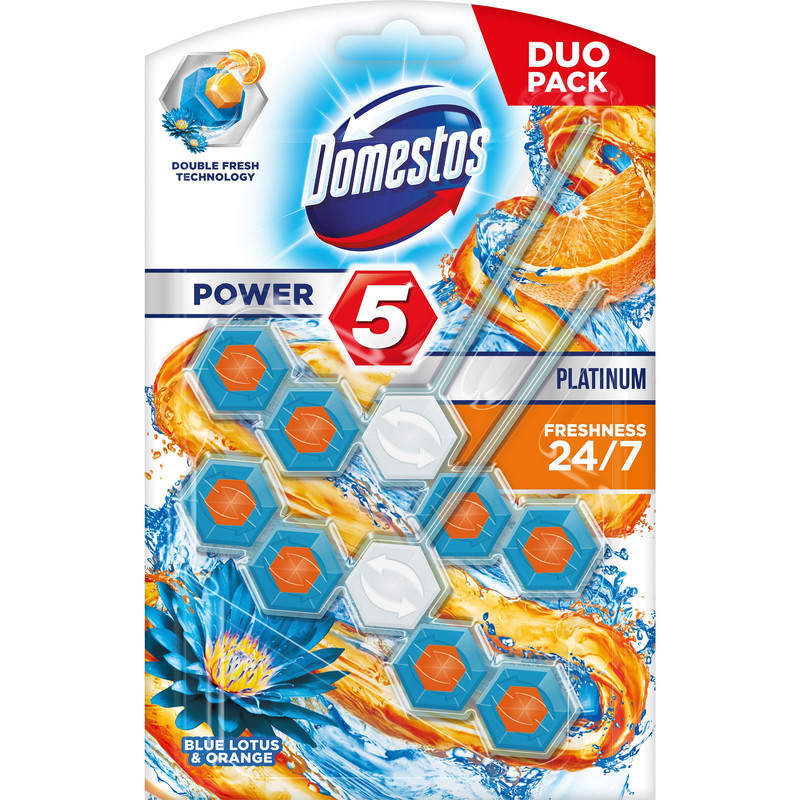 Блок для унітазу DOMESTOS, 2х55г